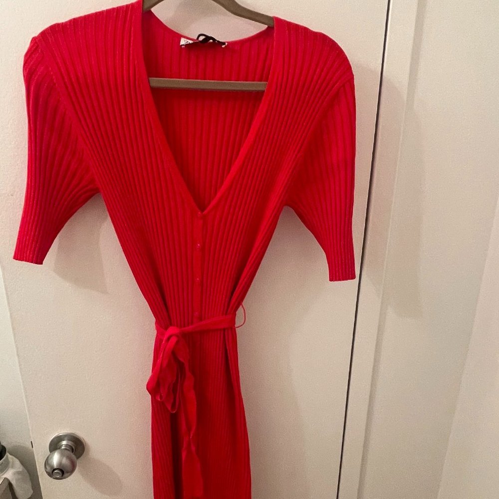 Red long dress